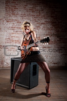 Female punk rocker