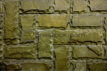 Vintage wall of clinker stone