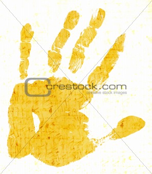 Printout of human hand 