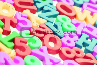 Close-up of letters. Great details !