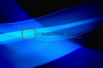 Abstract blue background, wave, veil or smoke texture - computer generated picture