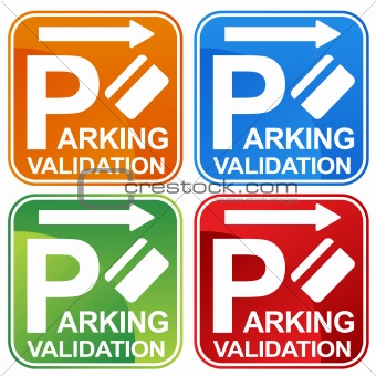 Parking Validation Ticket Sign