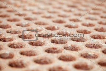 Rusty surface with holes