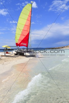 Hobie cat catamaran formentera beach Illetas