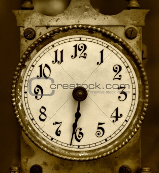 Old iron clock