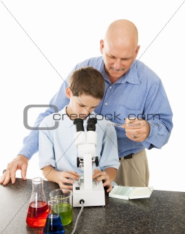 Science Teacher Helps Student