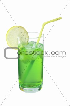 Mohito drink isolated on white