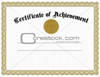 Vector Gold Certificate and Seal