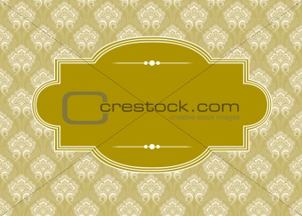 Vector Gold Pattern and Frame