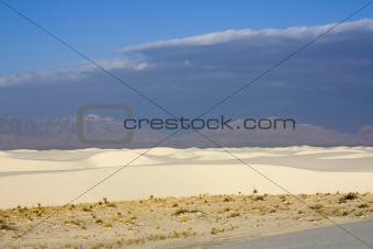 After sunrise in White Dunes National Monument