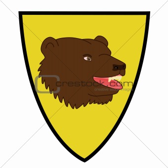 Coat of arms with bear head