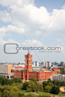 aerial view of central Berlin