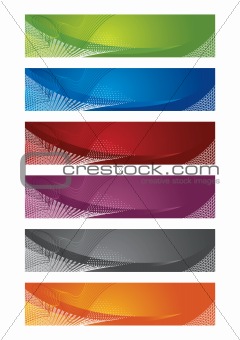 Selection of halftone digital banners
