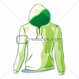 illustration of isolated hoodies