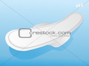 Vector illustration of sanitary napkin 
