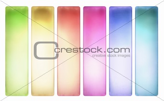 Candy color textured banner set