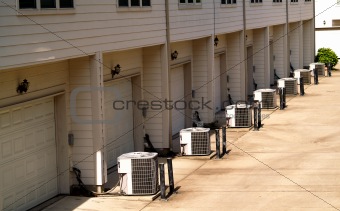 town houses with air conditioning units