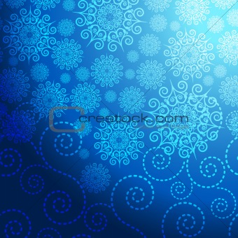 EPS Christmas blue background