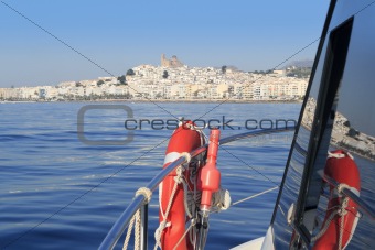 Altea Alicante province Spain from sea boat