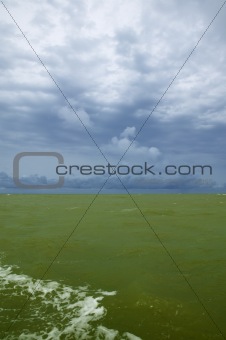 Green Atlantic  sea on Senegal