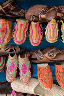 Traditional moroccan shoes