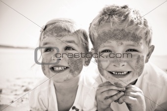 Sibling smiles