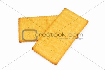 Various cookies  isolated on the white background