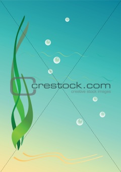 Background with seaweeds