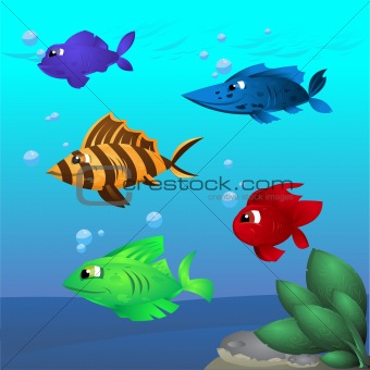 Cartoon fish assorted