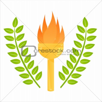 olympic torch illustration
