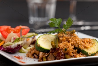 couscous dish with vegetables