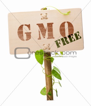 GMO free sign