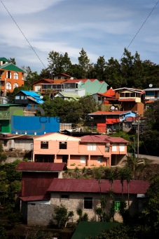Buildings on a hillside in Santa Elena 
