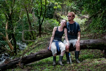 Tourist couple in Costa Rica