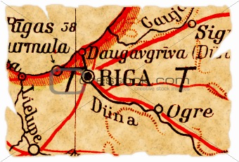 Riga, Latvia old map