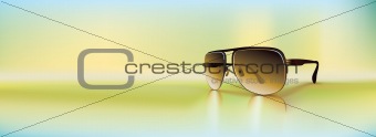 Vector retro sunglasses