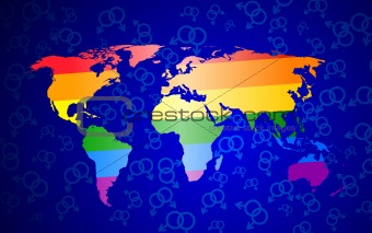 global gay pride concept