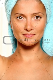 Women with towel