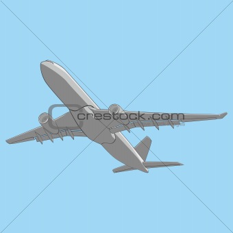 illustration airliner