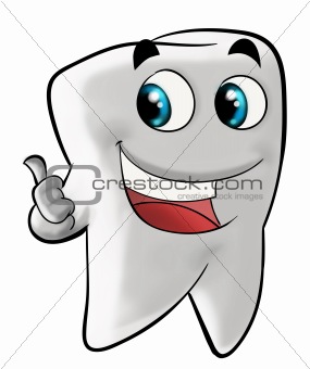 Smiling molar tooth