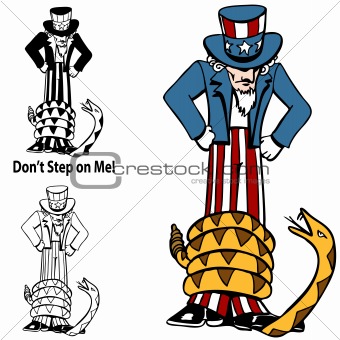 Tea Party Rattlesnake Uncle Sam