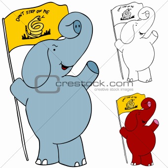 Protest Flag Elephant