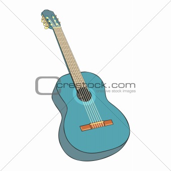 illustration of classic guitar