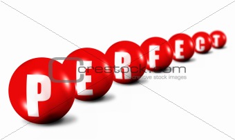 Prerfect word made of 3D spheres