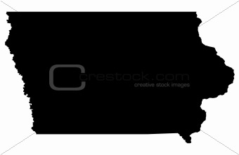 State of Iowa - white background