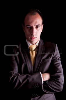 Young Business Man with a serious look