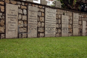 Grave Stone - Protestant Chapel & Cemetery, Macau