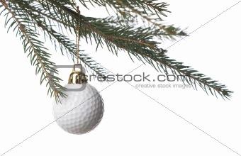 golf-ball and christmas