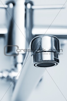 close-up faucet