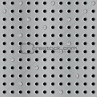 Metal seamless background with perforation